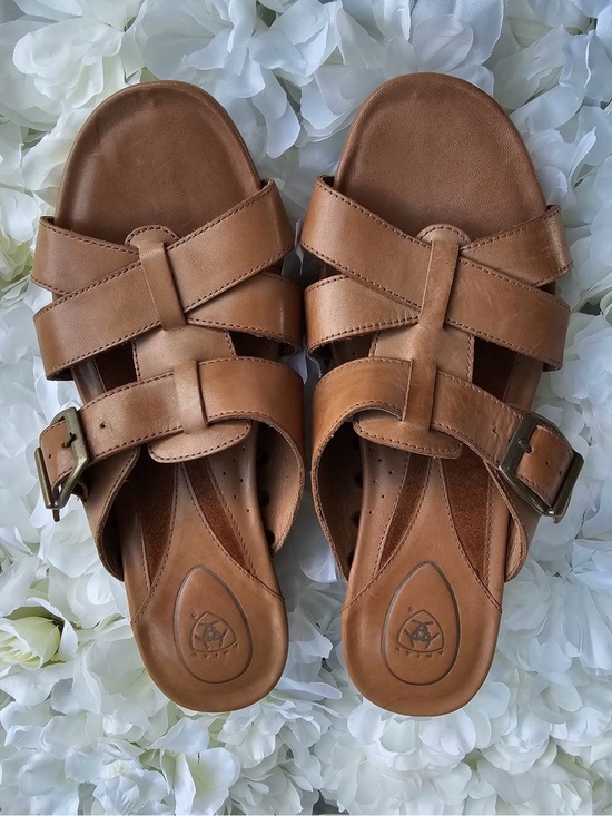 Ariat Shoes - Ariat Sandals Womens Brown Leather Shoes Size 11 B